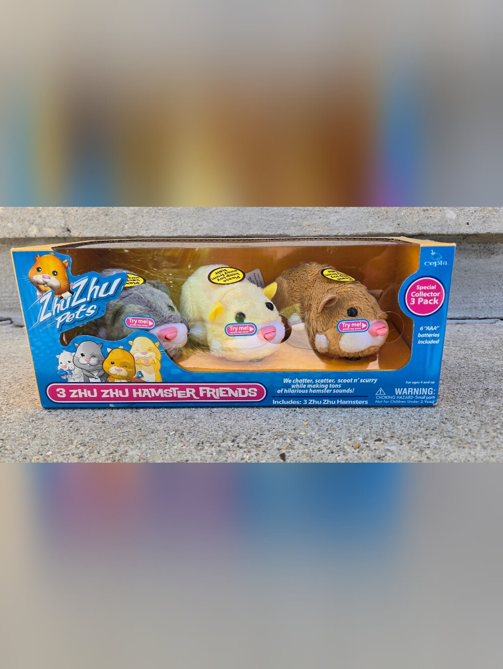 Zhu Zhu Pets Hamster Friends 3 Special Collect Mr. Squiggles, Chunk, Pipsqueak